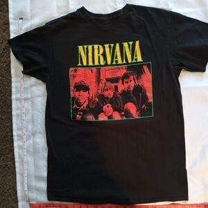 NIRVANA Black Cotton Tee